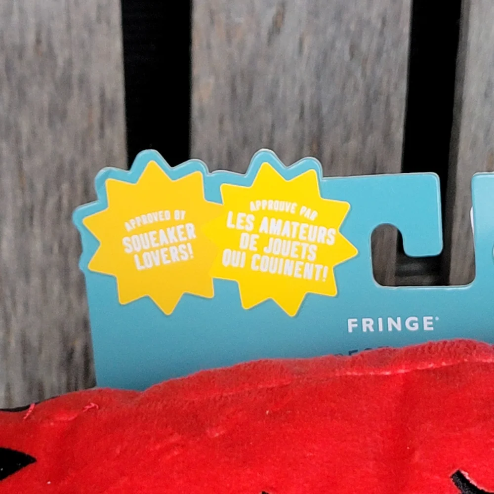 Fringe Studio Watermelon Plush Toy - Red and Green Squeak & Crinkle - Picture 3 of 3